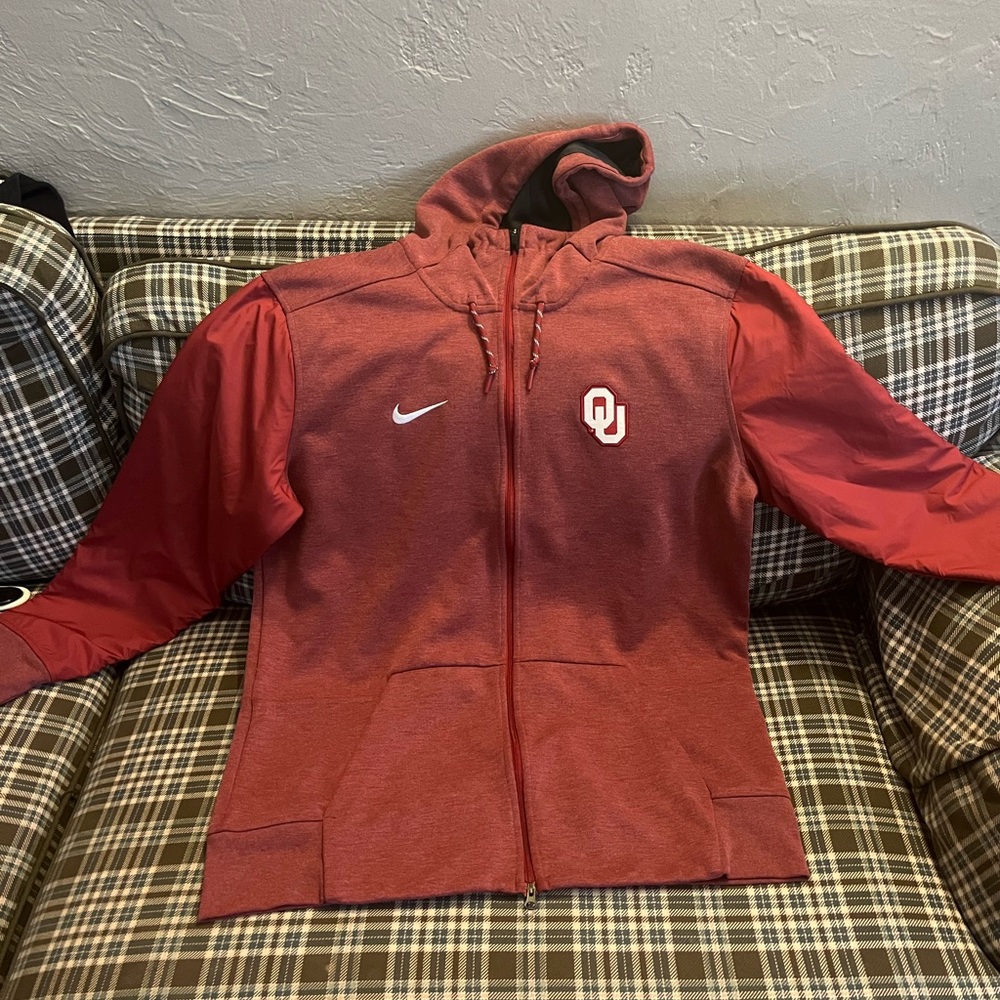 OU zip up hoodie, Nike